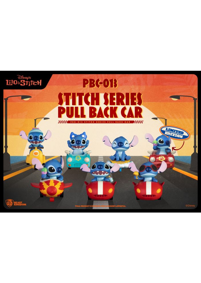 Beast Kingdom PBC-013 Stitch Series Pull Back Car Blind boxset