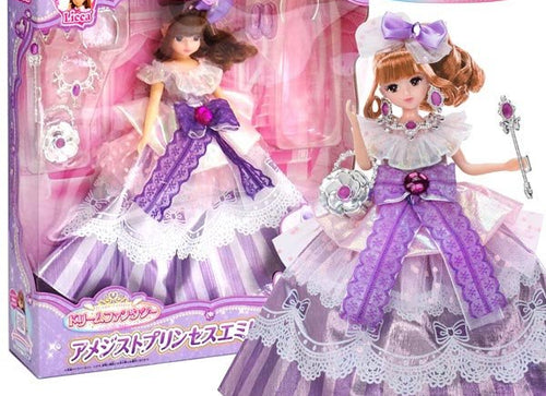 Load image into Gallery viewer, Takara Tomy Licca Chan Doll play set - Dream Fantasy Amethyst Princess Emily
