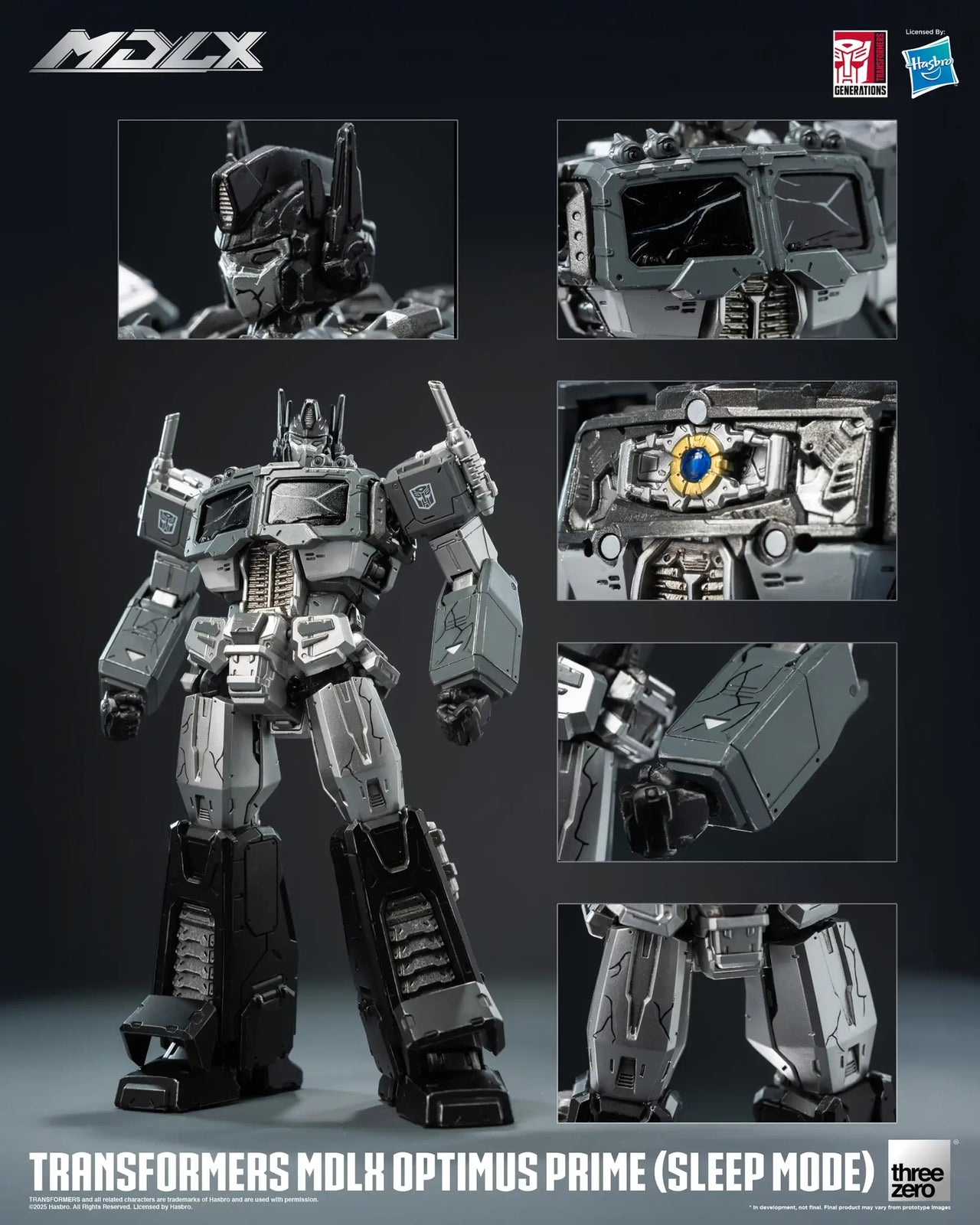 Threezero Transformers MDLX Optimus Prime (Sleep Mode) Action Figure Set