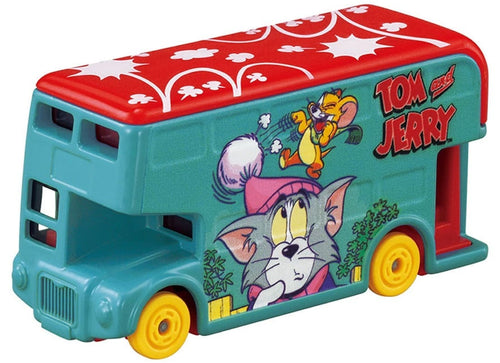 Load image into Gallery viewer, Takara Tomy Dream Tomica Diecast SP Tom and Jerry Jerry Wrapping Bus Blue
