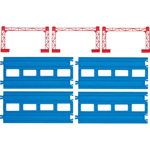 Takara Tomy Plarail Rail Train Accessories R-04 Double Straight Track Toy Japan
