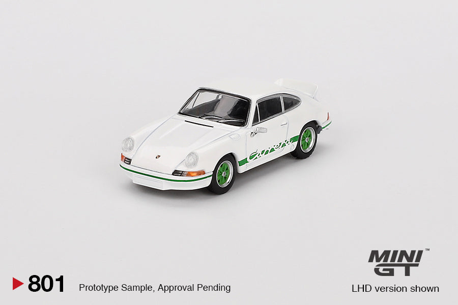 Mini GT #801 1/64 Porsche 911 Carrera RS 2.7 Grand Prix White RHD