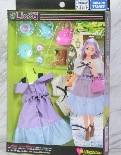 Load image into Gallery viewer, Takara Tomy Licca Chan Doll Dress -Chill Cafe Time Wear (NO DOLL)
