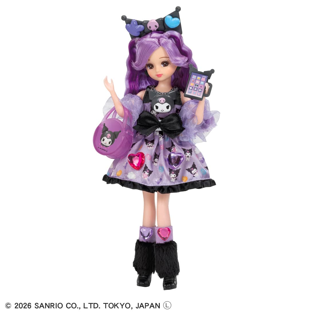 Takara Tomy Licca-chan Kuromi decorated Licca Doll Set