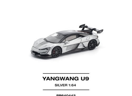 Load image into Gallery viewer, POPRACE 1/64 YANGWANG U9 - SILVER Diecast Model Car
