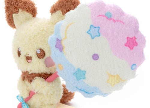 Load image into Gallery viewer, Takara Tomy Arts Pokepiece Plush Toy (Sweets Ver.) Pichu Stuffed Toy
