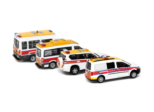 Load image into Gallery viewer, Tiny City Die-cast Model Car - Bs22 Airport District Vehicle 4 Cars Box Set
