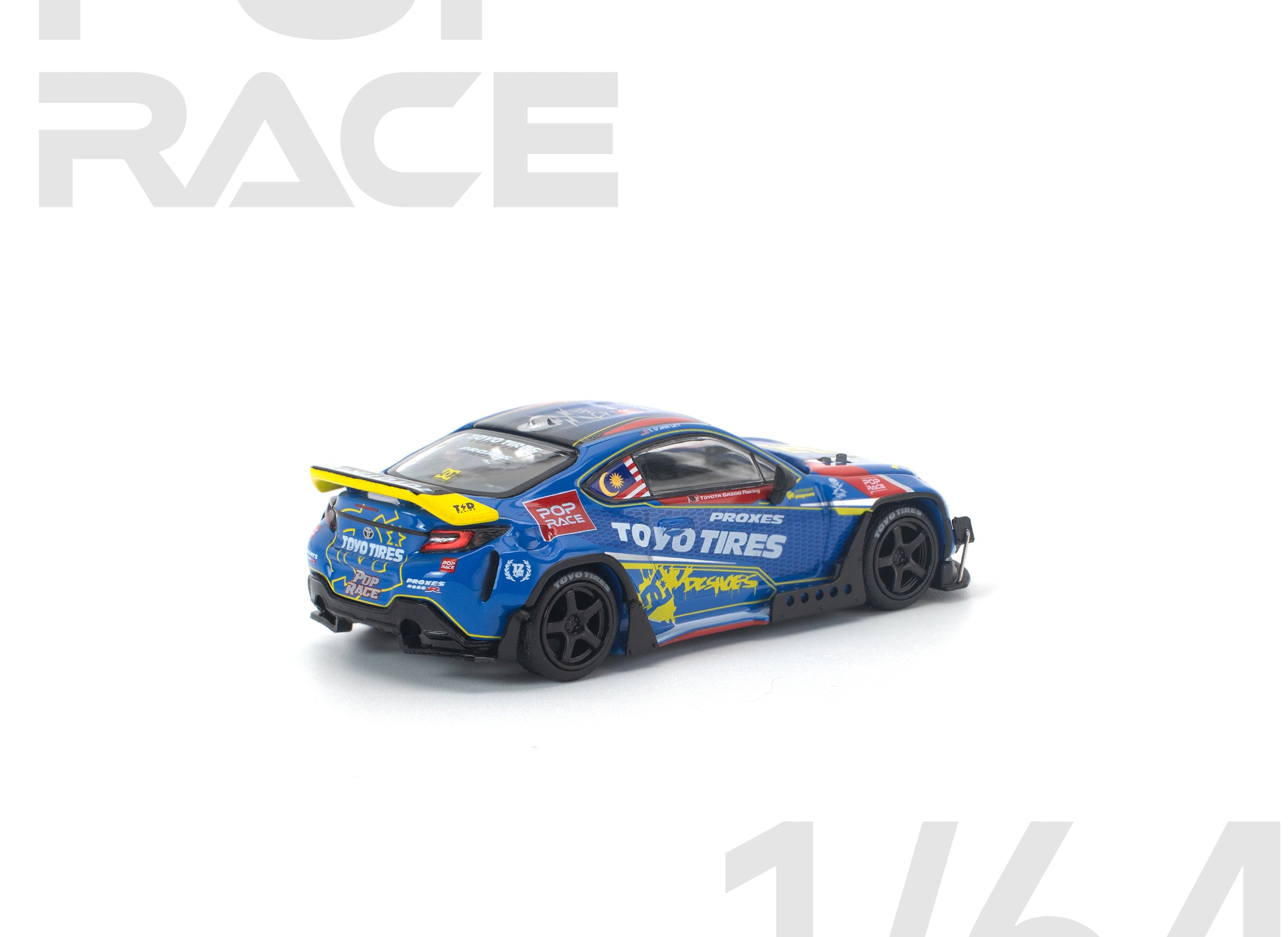 (Pre-order) POP RACE 1/64 PANDEM GR 86 TENGKU DJAN LEY Diecast Model Car