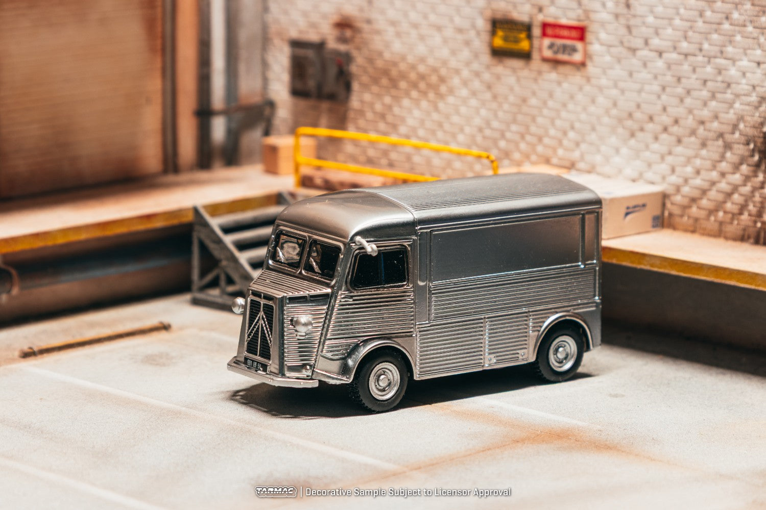 (Pre-order) Tarmac Works 1/64 Citroen Type H Silver Diecast Model Car
