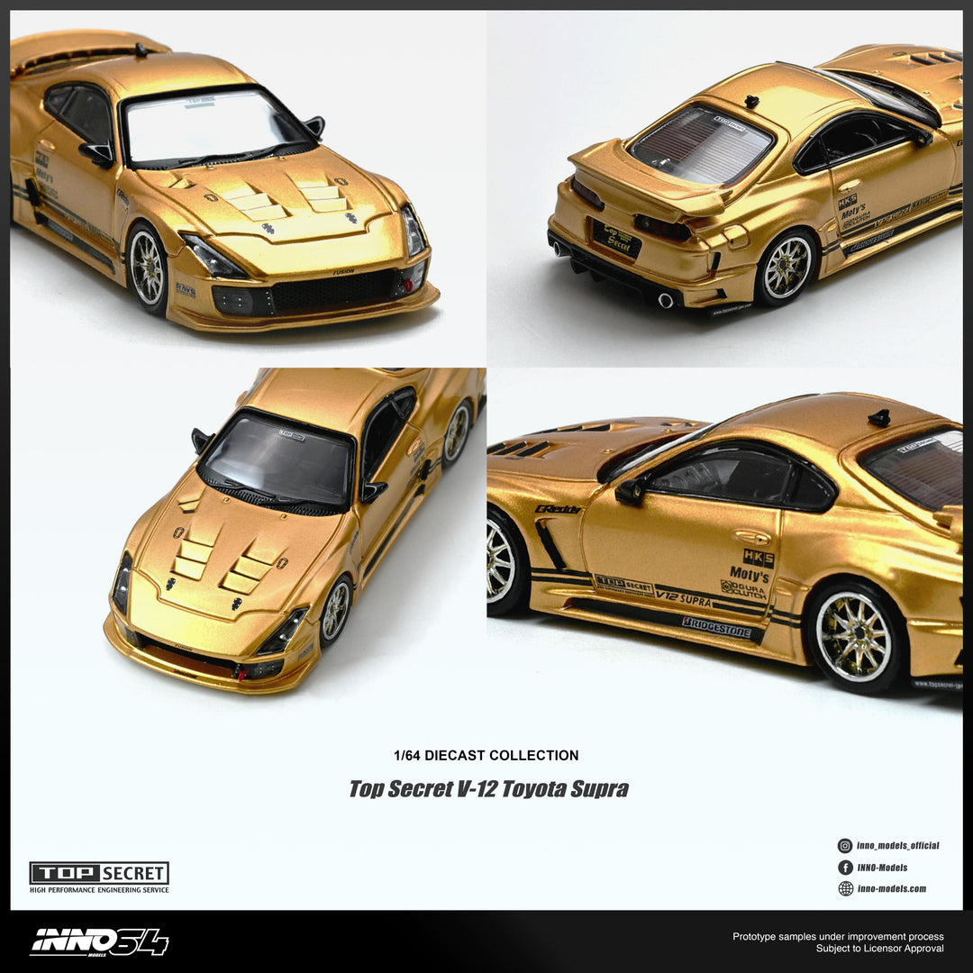 (Pre-order) INNO64 1/64 TOP SECRET V12 SUPRA Diecast Model Car