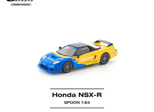 Load image into Gallery viewer, (Pre-order) POP RACE 1/64 HONDA NSX-R SPOON Diecast Model Car #PR640299

