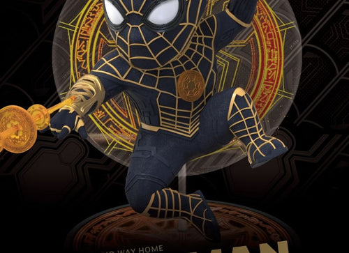Load image into Gallery viewer, Beast Kingdom EA-041 Spider-Man: No way home Spider-Man Black &amp; Gold Suit
