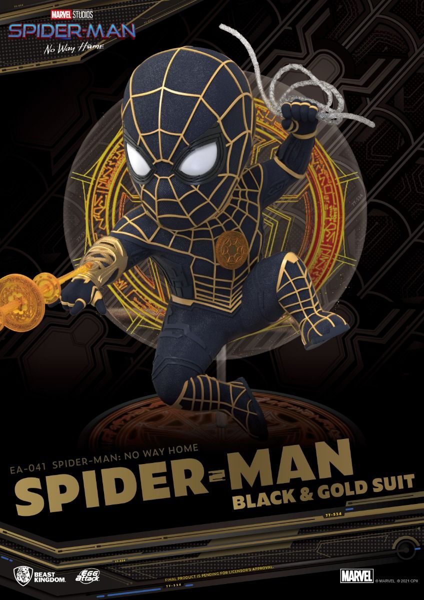Beast Kingdom EA-041 Spider-Man: No way home Spider-Man Black & Gold Suit