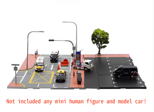 Load image into Gallery viewer, TINY City scale 1:64 Street Diorama Painted Model - S1 Singapore Road Set
