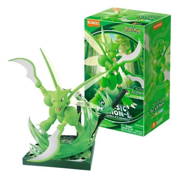 Blokees Pokemon Classic Version-L Scyther Buildable Action Figure Model Kit