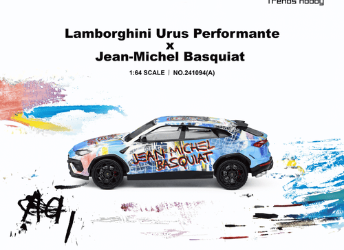 Load image into Gallery viewer, (Pre-order) Trends Hobby 1/64 Lamborghini Urus Performance &amp; Basquiat White
