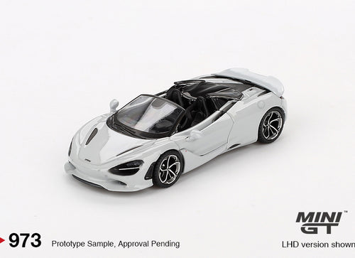 Load image into Gallery viewer, Mini GT #973 McLaren 750S Spider Cirrus Grey RHD Diecast Model Car
