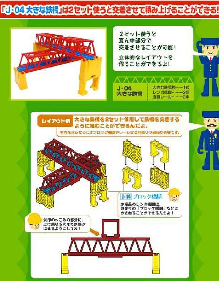 Takara Tomy PA Plarail Accessory J-04 Plastic Pag Lion Bridge Toy Japan