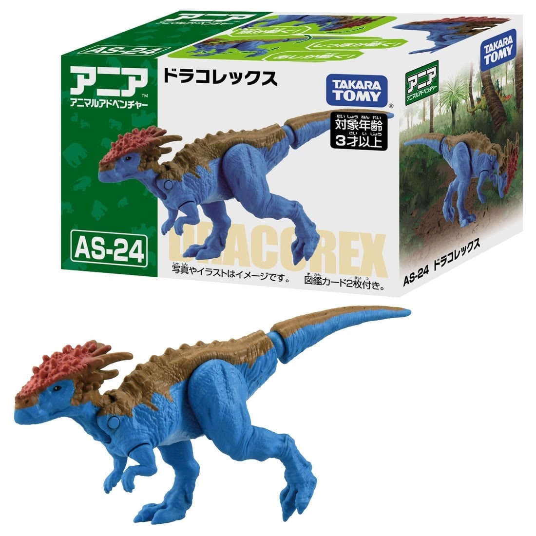 Takara Tomy ANIA Animal Adventure Action Figure AS-24 Dracorex Dinosaur 5CM