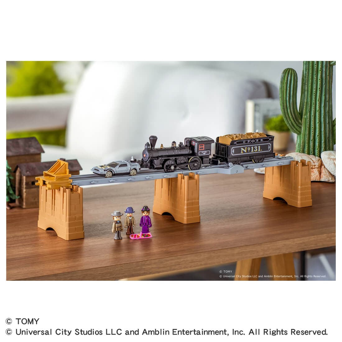 Takara Tomy Plarail Back to the Future Pt3 Steam Locomotive No.131 Time Machine