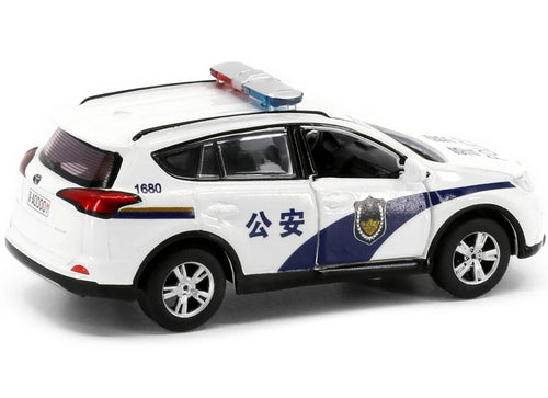 Load image into Gallery viewer, Tiny City CN6 Die-cast 1/64 Model Car - Toyota Rav4 Beijing Police (White)
