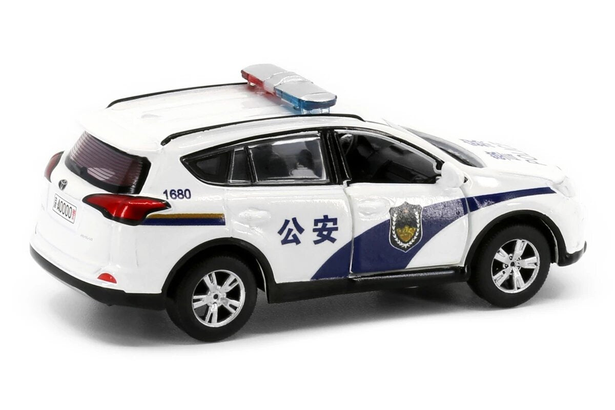 Tiny City CN6 Die-cast 1/64 Model Car - Toyota Rav4 Beijing Police (White)