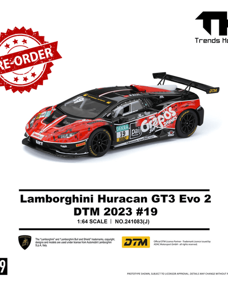 (Pre-order) Trends Hobby 1/64 - #241083(J) Lamborghini Huracan GT3 EVO2 DTM  #19