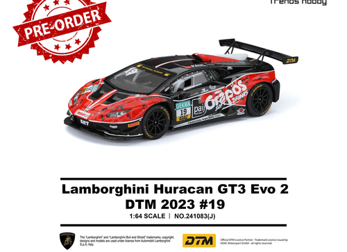Load image into Gallery viewer, (Pre-order) Trends Hobby 1/64 - #241083(J) Lamborghini Huracan GT3 EVO2 DTM  #19
