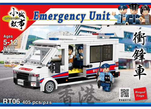 Load image into Gallery viewer, Royal Toys Building Blocks City Story Bricks RT06: Hong Kong Emergency Unit (405 Pcs/Pzs)
