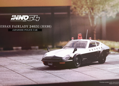 Load image into Gallery viewer, INNO64 1/64 die-cast Nissan fairlady 240zg (hs30) japanese police car
