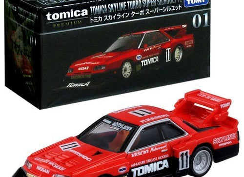 Load image into Gallery viewer, Takara Tomy Tomica Premium #01 Skyline Turbo Super Silhouette Diecast Racing Car
