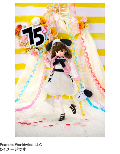 Load image into Gallery viewer, Takara Tomy Licca Rika-chan Photogenic PEANUTS 75years Anniversary Snoopy Style
