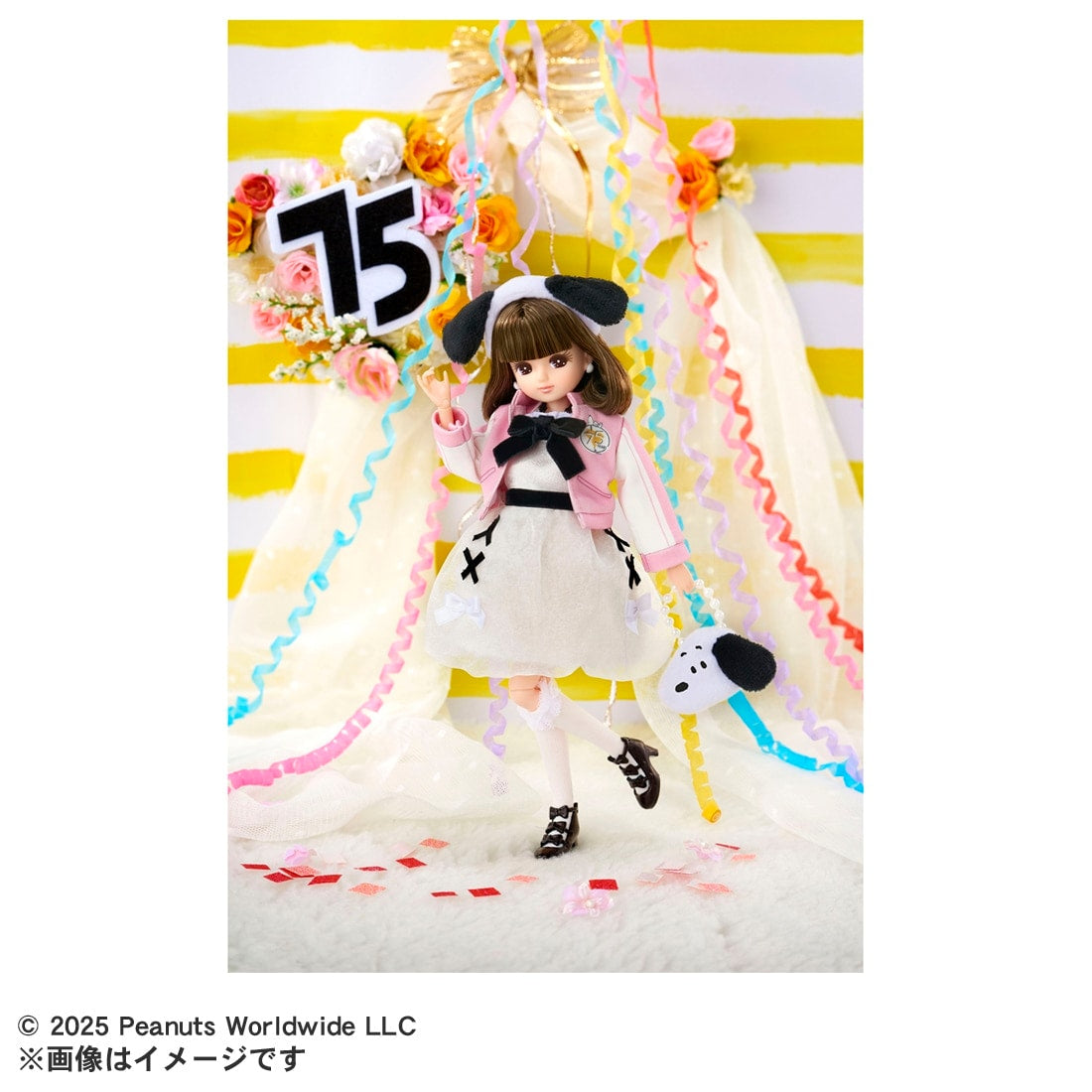 Takara Tomy Licca Rika-chan Photogenic PEANUTS 75years Anniversary Snoopy Style