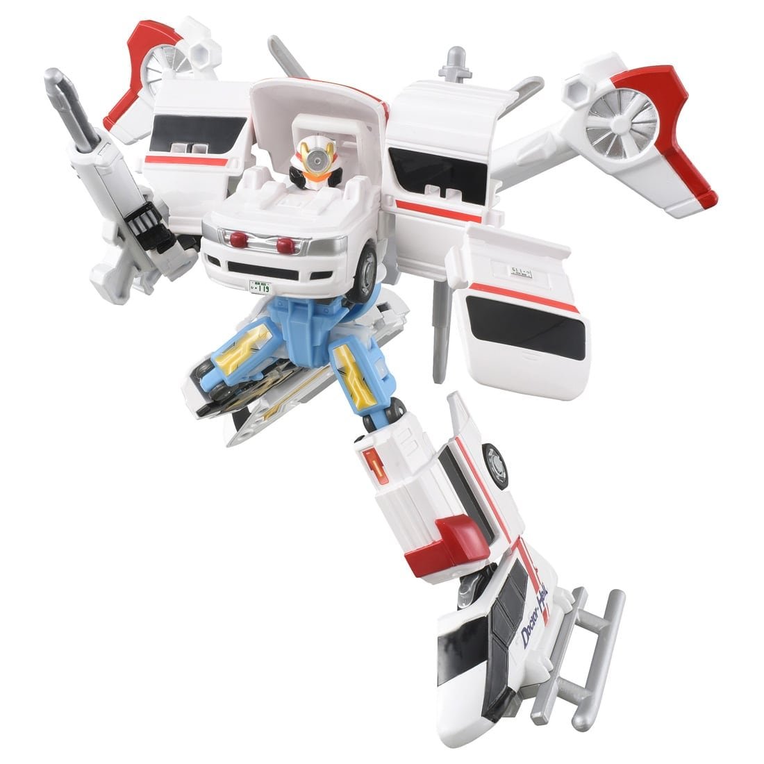 Takara Tomy Tomica Jobraver TJBDX Unite Medibraver Ambulance & Helicopter Set