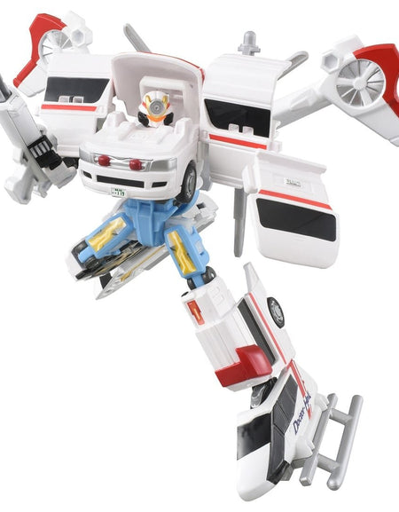 Takara Tomy Tomica Jobraver TJBDX Unite Medibraver Ambulance & Helicopter Set