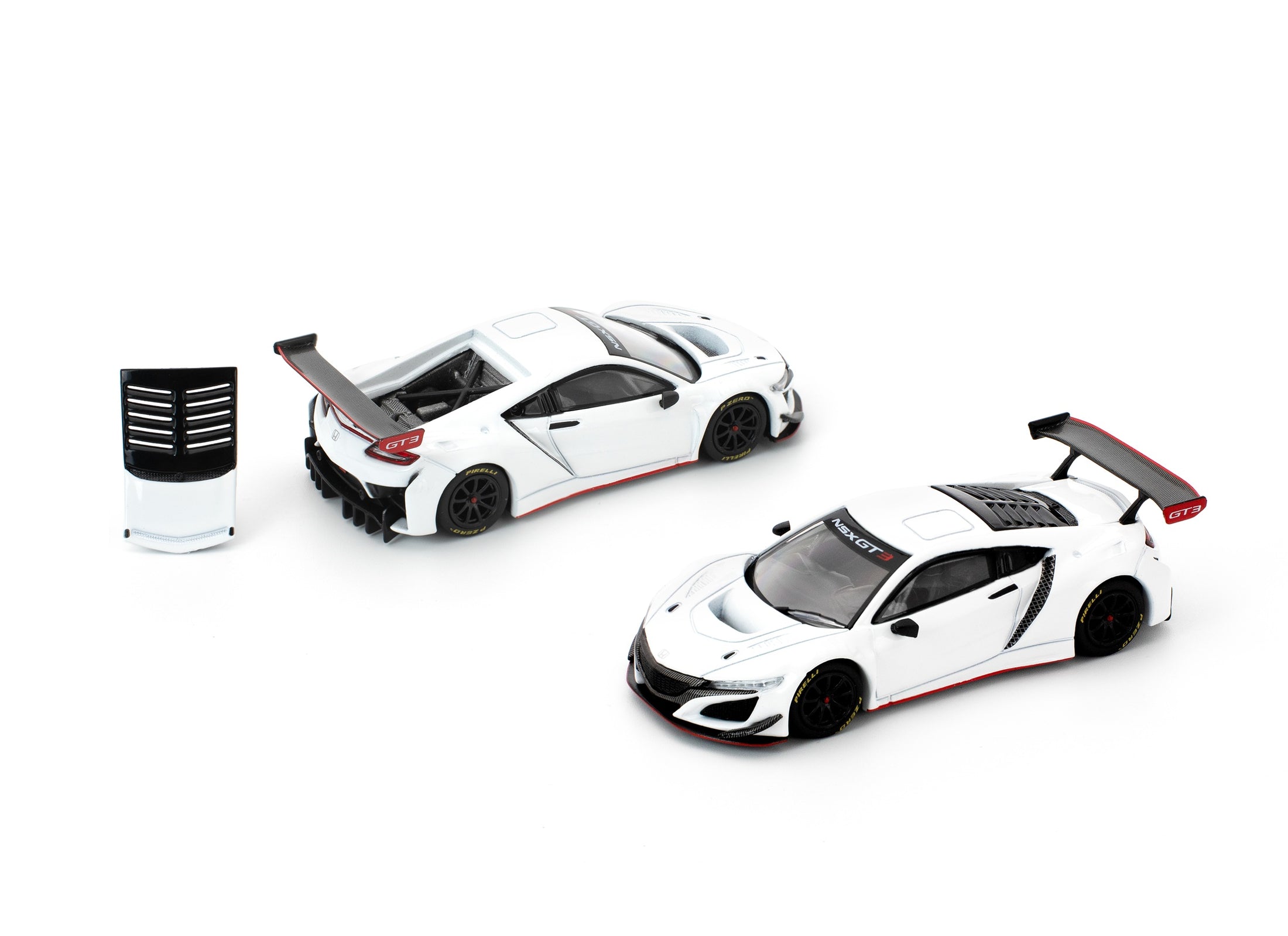 (Pre-order) POPRACE 1/64 HONDA NSX GT3 EVO22 - WHITE Diecast Model Car