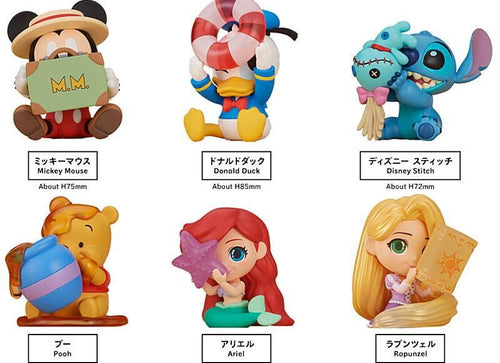 Load image into Gallery viewer, Takara Tomy Arts PERIHAPI! Hide &amp; Seek Kakurenbo Disney Characters (Set of 6)
