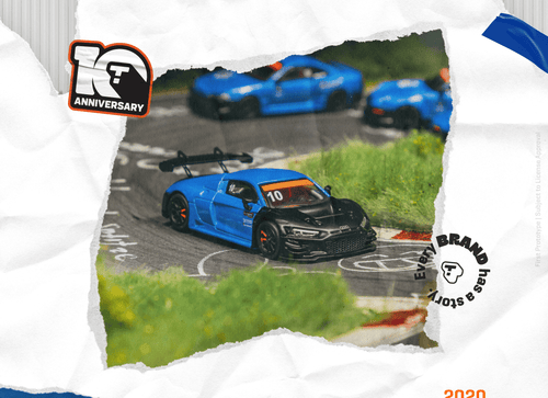 Load image into Gallery viewer, Tarmac Works 1/64 Audi R8 LMS GT3 evo II 10th Anniversary Ver.
