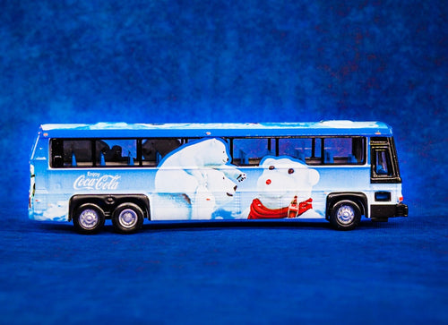 Load image into Gallery viewer, Tiny City Die-cast Model Car - 96A3 Single Deck Bus "COCA COLA Polar Bear"
