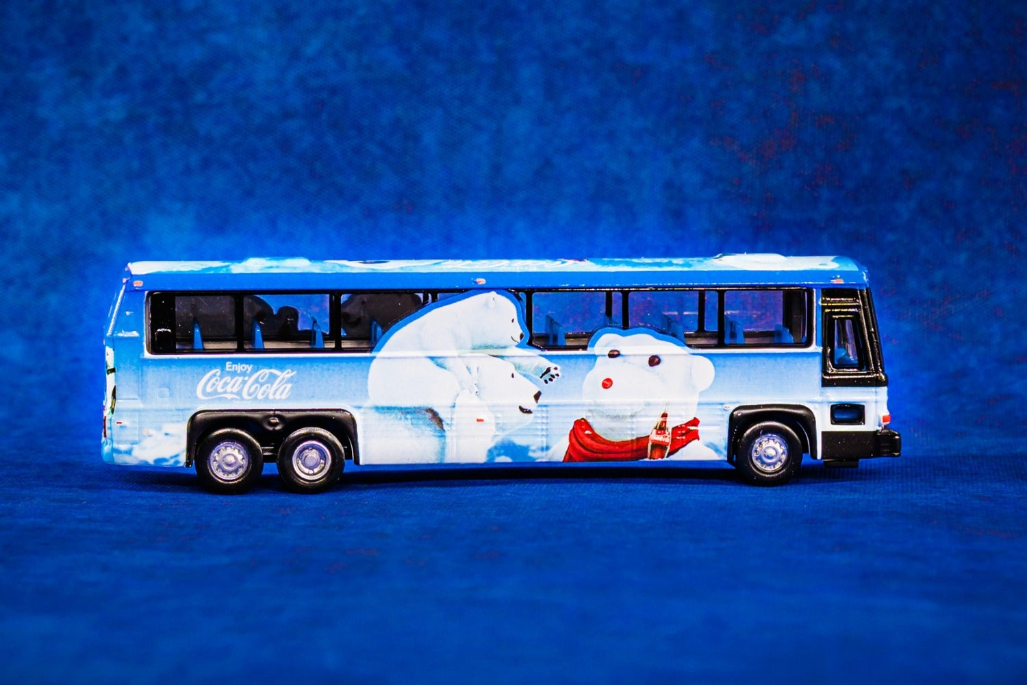 Tiny City Die-cast Model Car - 96A3 Single Deck Bus "COCA COLA Polar Bear"
