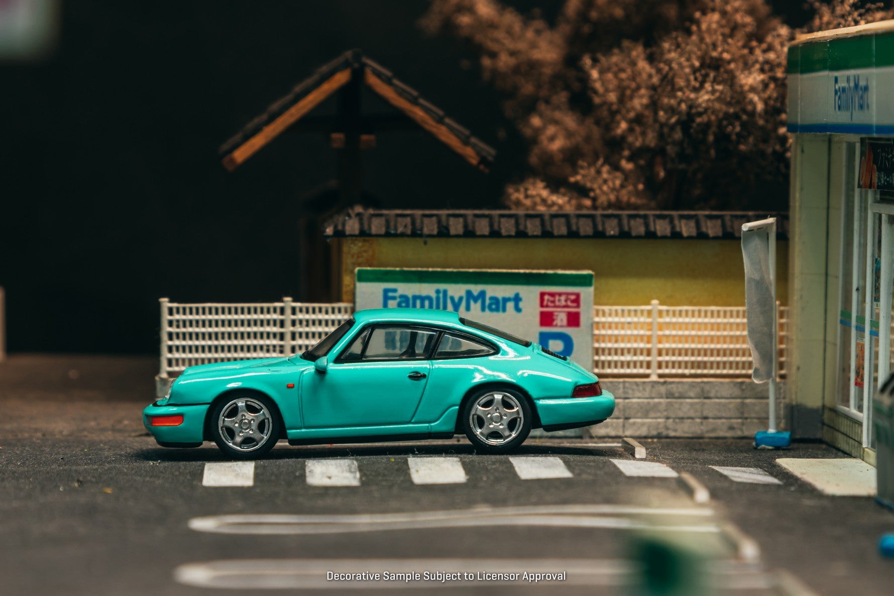 (Pre-order) Tarmac Works 1/64 Porsche 911 Carrera RS (964) Mint Green Model Car