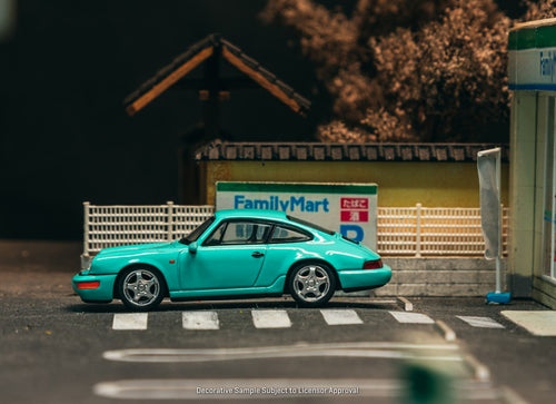 Load image into Gallery viewer, (Pre-order) Tarmac Works 1/64 Porsche 911 Carrera RS (964) Mint Green Model Car
