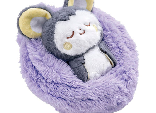 Load image into Gallery viewer, Takara Tomy PokePiece Sleeping Fruit Plush Toy Emolga 15cm
