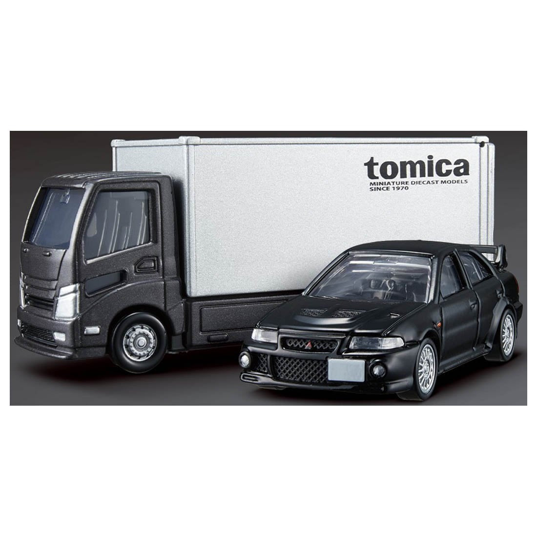 Takara Tomy Tomica Die-cast Car Transporter Mitsubishi Lancer Evolution VI GSR