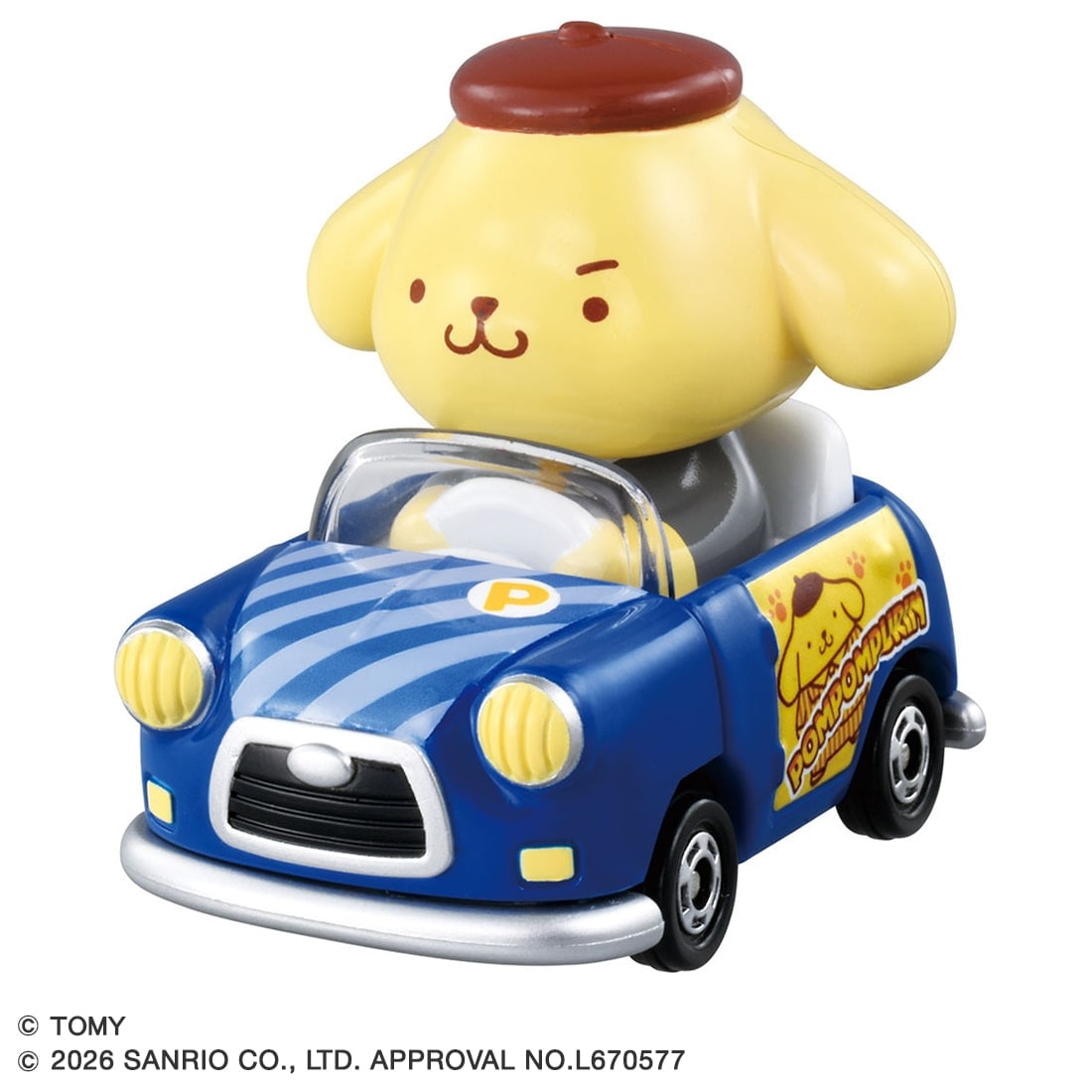Takara Tomy Dream Tomica Tunes Single Packs Sanrio Hard at Work Pompompurin