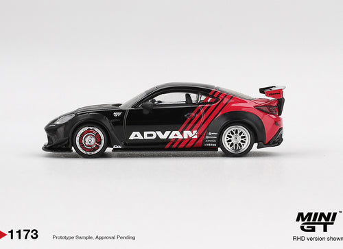 Load image into Gallery viewer, (Pre-order) MINI GT #1173 Toyota GR86 LB Nation Advan 1/64 Diecast Model Car
