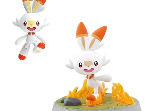 Load image into Gallery viewer, Blokees Pokemon Classic Version-S Scorbunny Buildable Action Figure Model Kit
