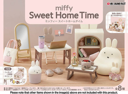 Re-ment Miffy Sweet Home Time Miniature Figures Collectible ( Full set of 8)