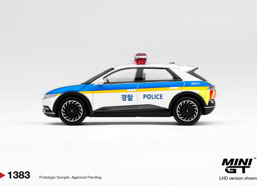 Load image into Gallery viewer, (Pre-order) Mini GT #1383 Hyundai Ioniq 5 Police Car Diecast Model Car
