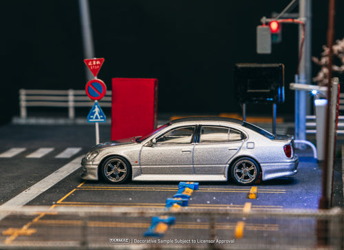 Load image into Gallery viewer, Tarmac Works 1/64 VERTEX Toyota Aristo JZS161 Silver Model Car
